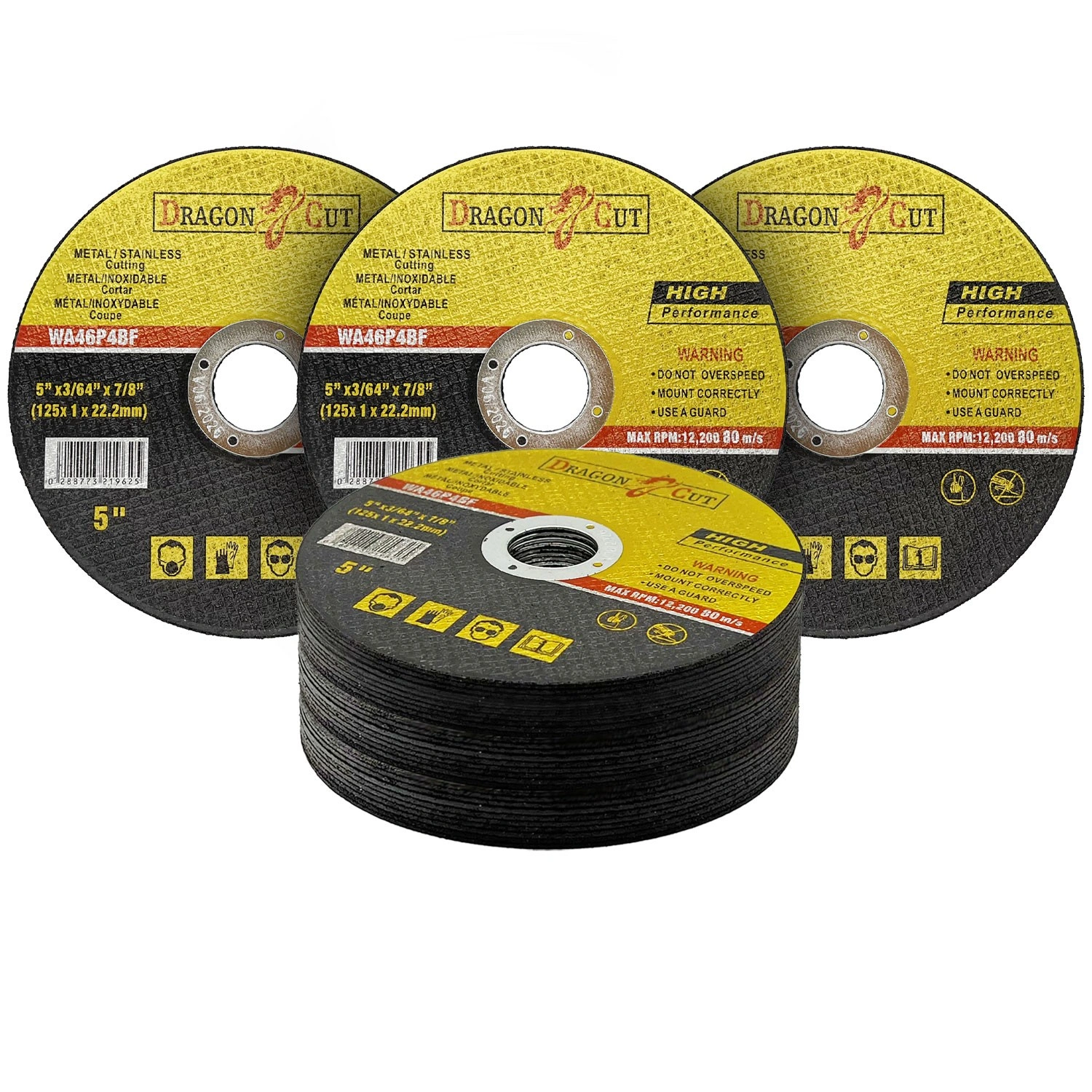50x125mm Ultra Thin 1mm Metal Cutting Disc for Steel & Stainless - Angle Grinder Blade 50pcs view 3