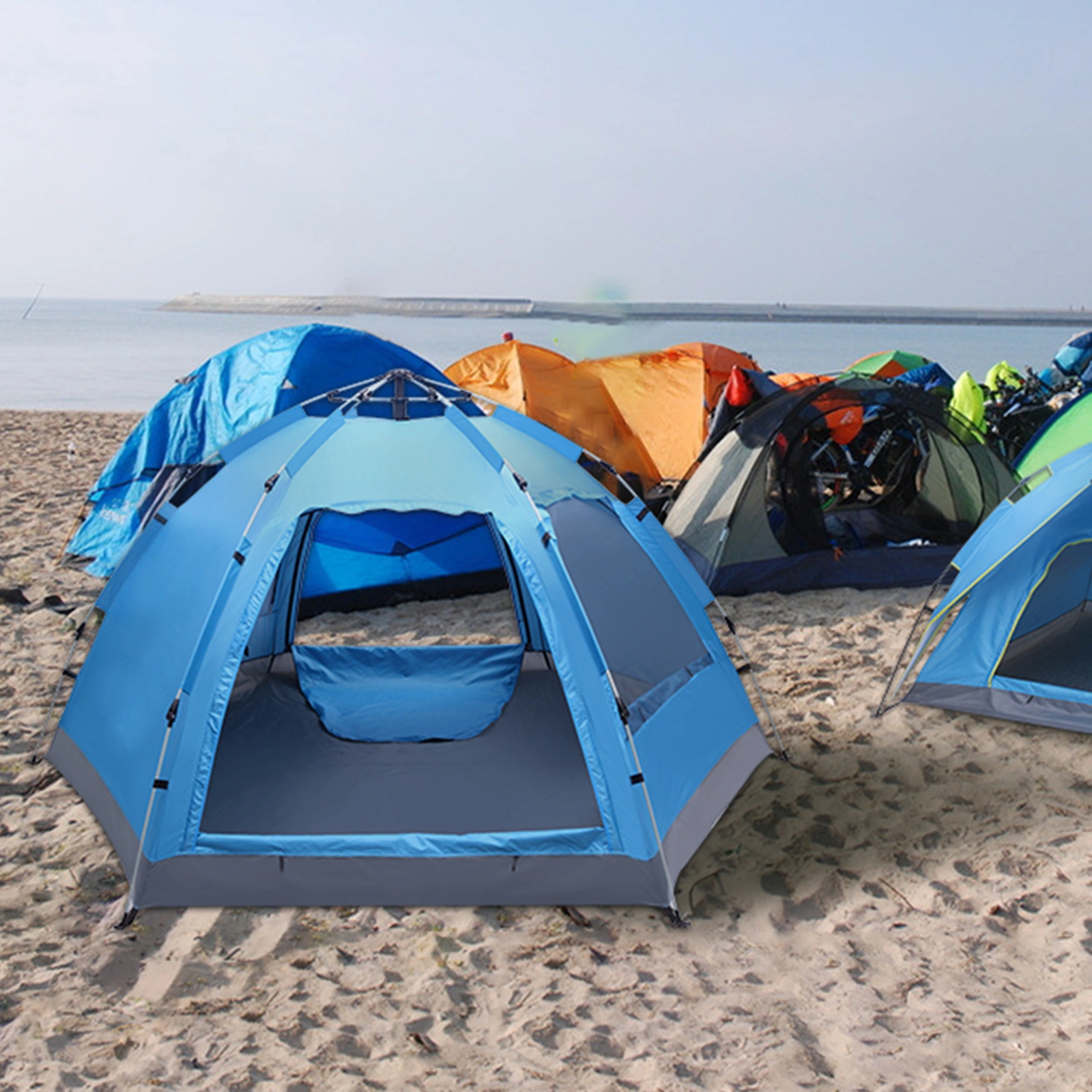 3-4 Person Automatic Family Tent Instant Pop Up Waterproof for Camping Hiking Travel Outdoor Activities view 13