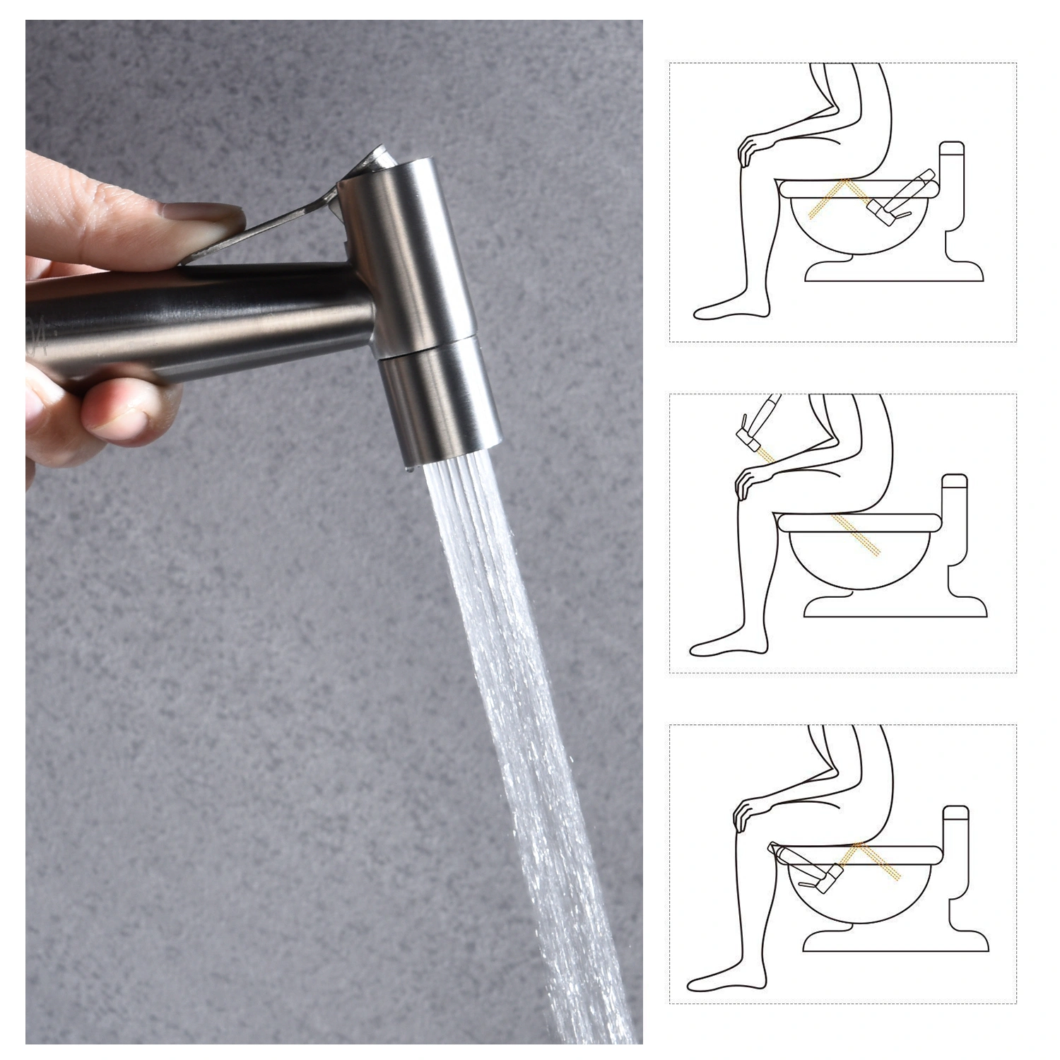 Bidet Sprayer for Toilet, Handheld Cloth Diaper Sprayer view 7