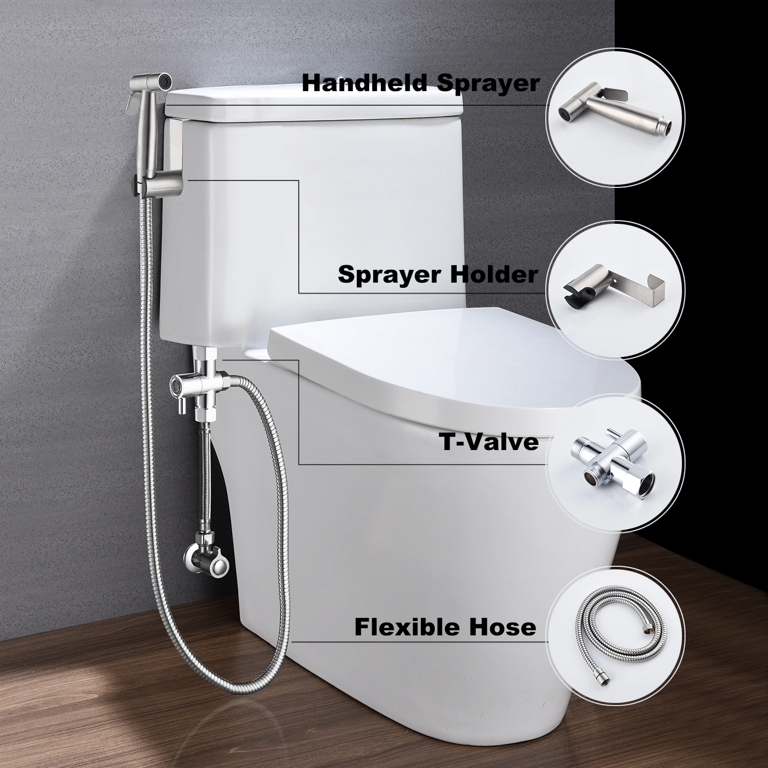 Bidet Sprayer for Toilet, Handheld Cloth Diaper Sprayer view 8