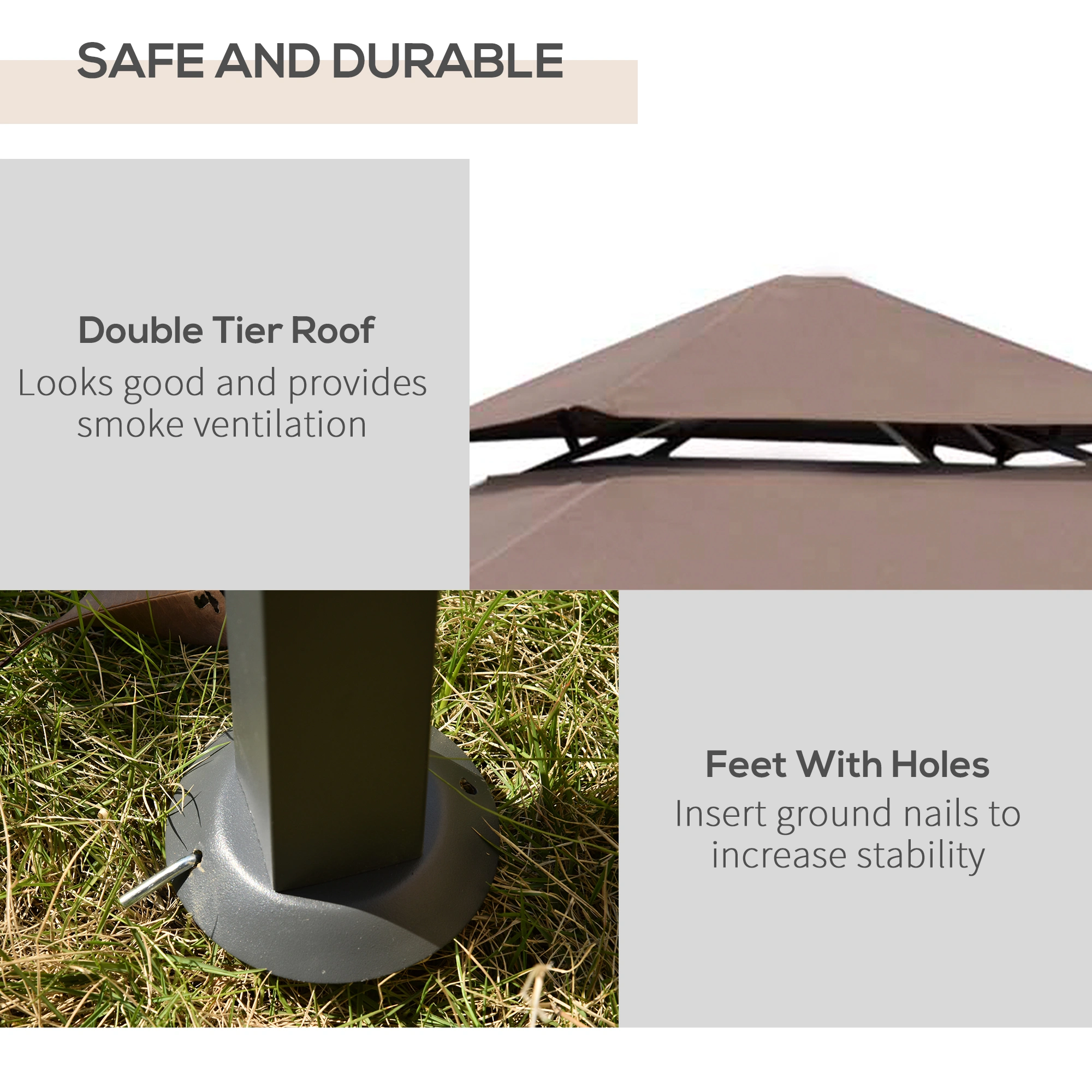 Camping Tent Pop Up Party Tent 10ft x 10ft Instant Outdoor Shelter UV Protection Waterproof for Garden Backyard Festival Market Event view 3