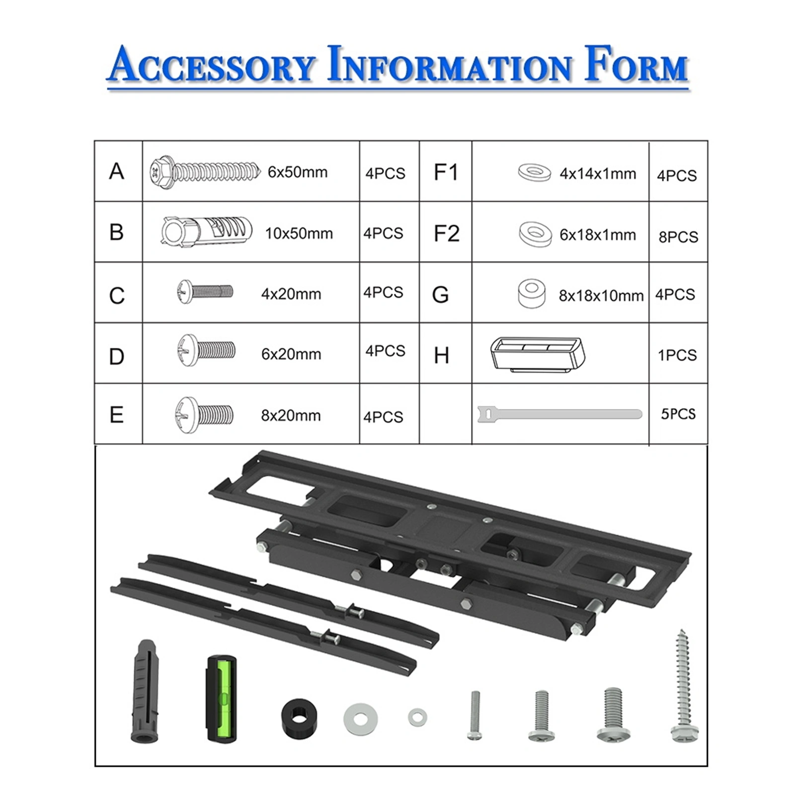 32-70 Inch Double Pendulum Large Base TV Stand Tmds-101 Bearing 50Kg/Vese600*400/Upper And Lower-10~ 10° view 18