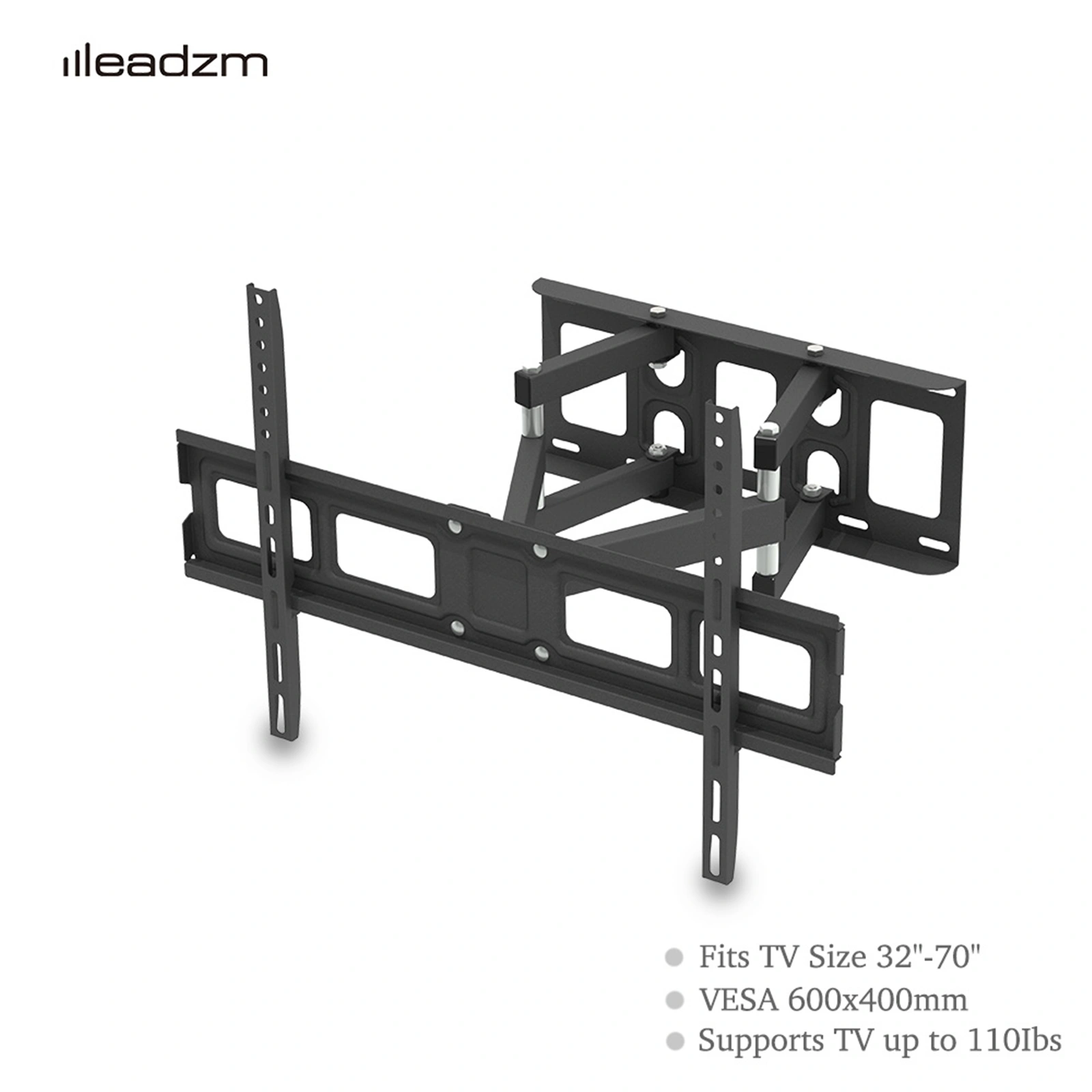 32-70 Inch Double Pendulum Large Base TV Stand Tmds-101 Bearing 50Kg/Vese600*400/Upper And Lower-10~ 10° view 2