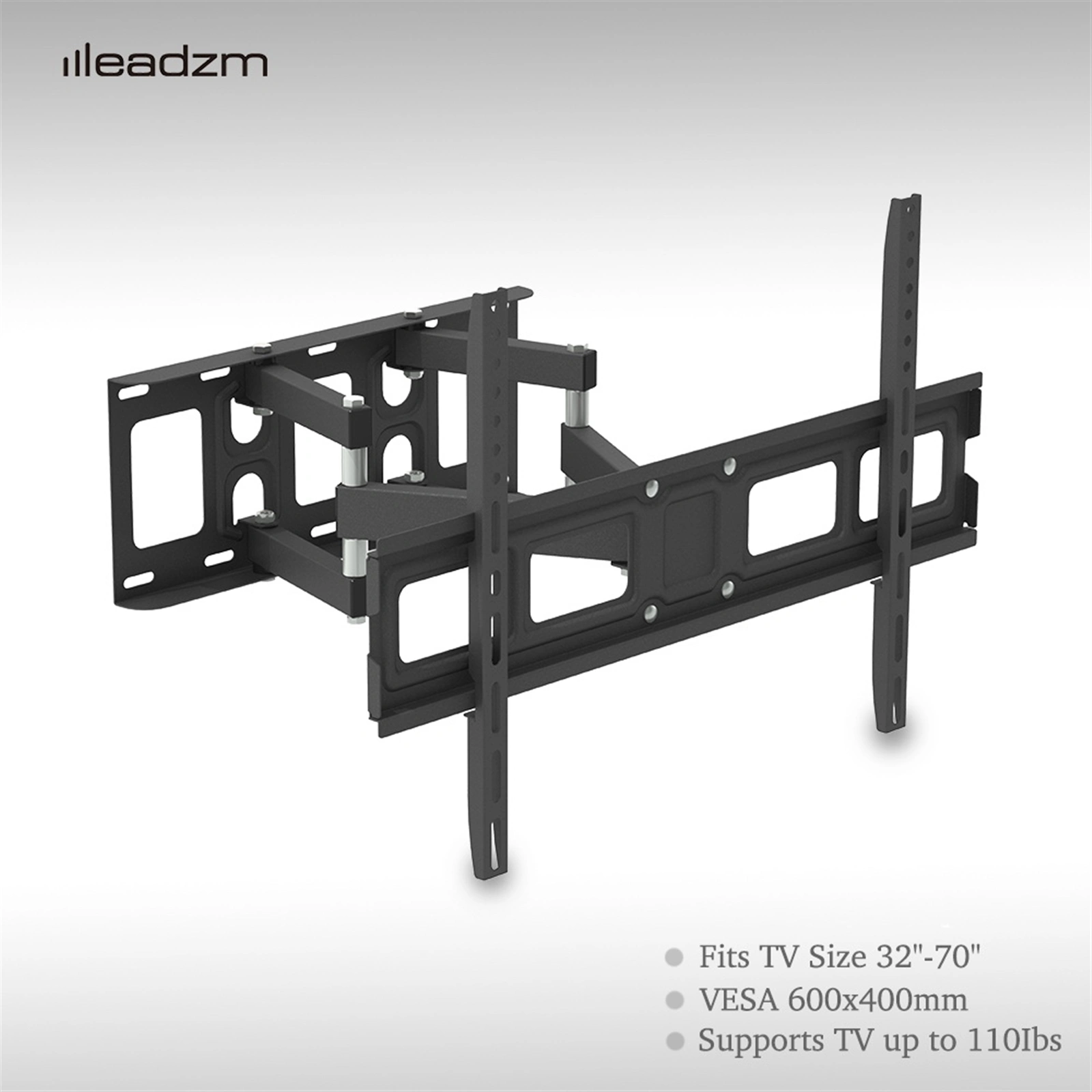 32-70 Inch Double Pendulum Large Base TV Stand Tmds-101 Bearing 50Kg/Vese600*400/Upper And Lower-10~ 10° view 3