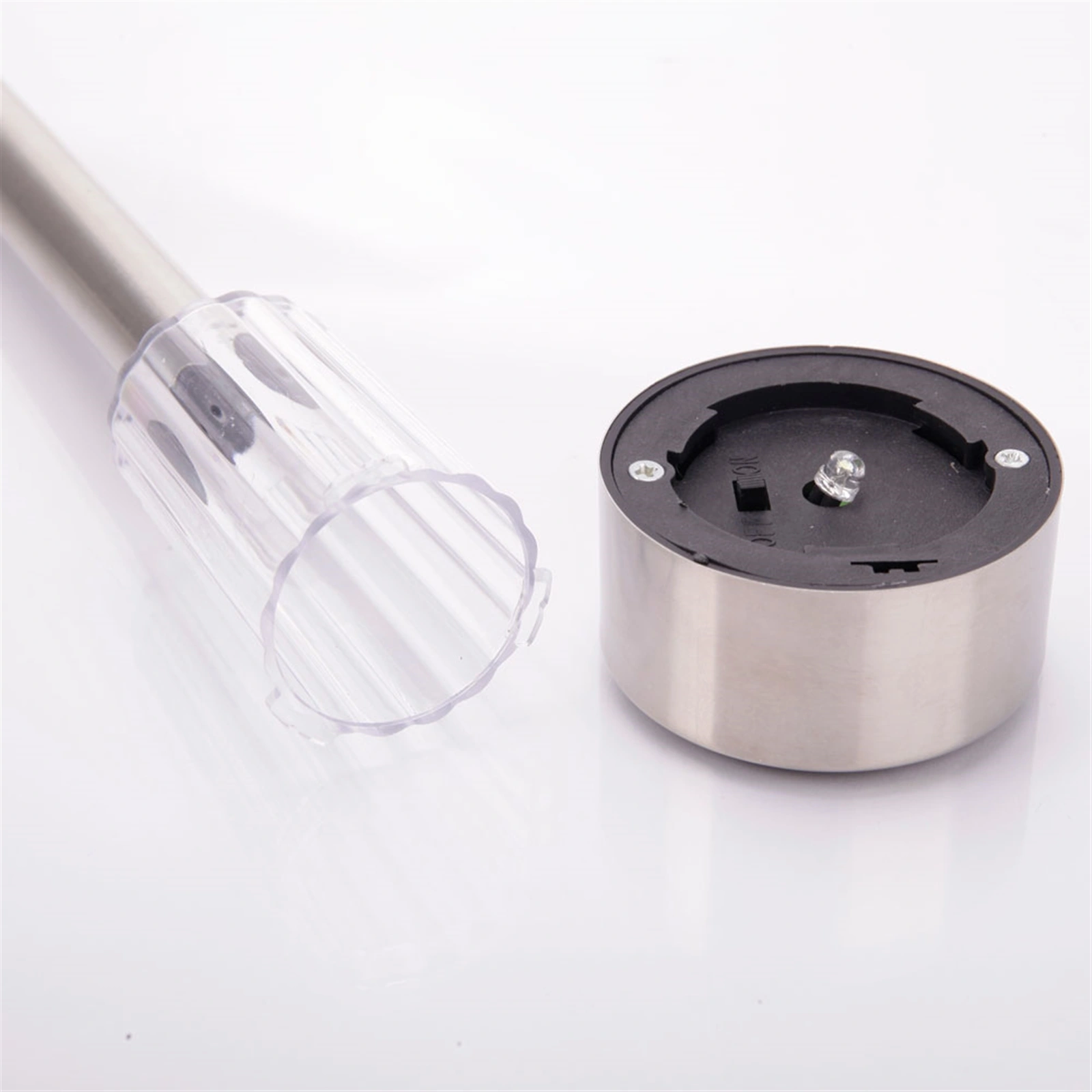 24pcs Solar LED Lawn Lights 5W High Brightness Garden Stake Lamps White & Silver with Lampshade view 3