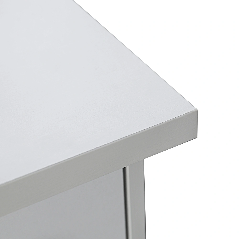 Double Edged Manicure Nail Table with Drawer White view 6