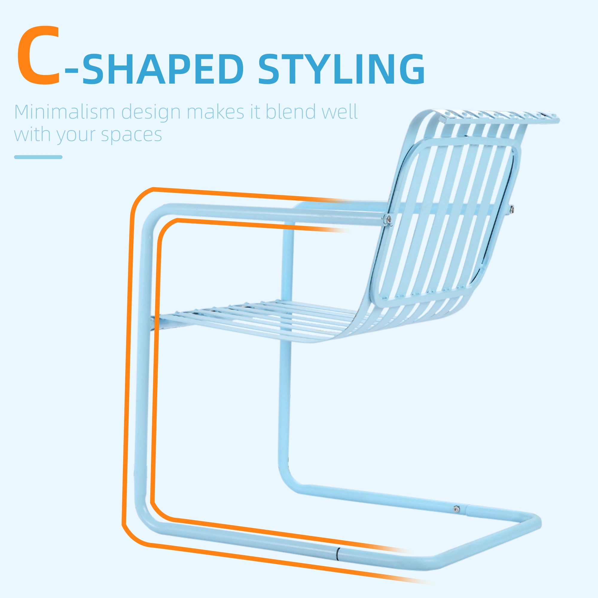 Rocking Chair for Garden Outdoor, Classic Wooden Patio Rocking Chair, Natural Finish, Adults view 2
