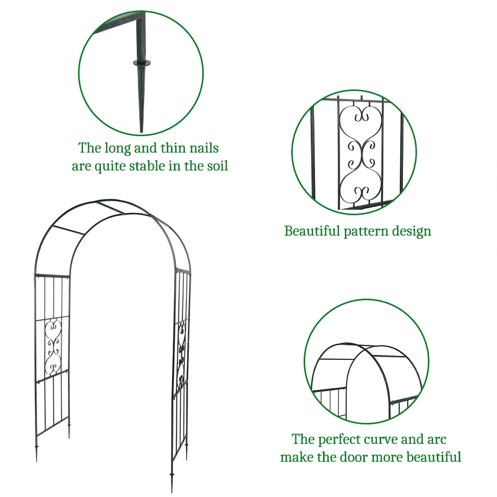 Arc Roof Wrought Iron Arch Plant Climbing Frame view 26