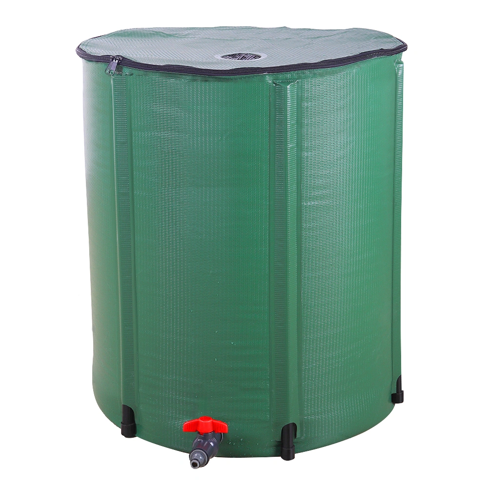 66 Gallon Folding Rain Barrel Water Collector Green