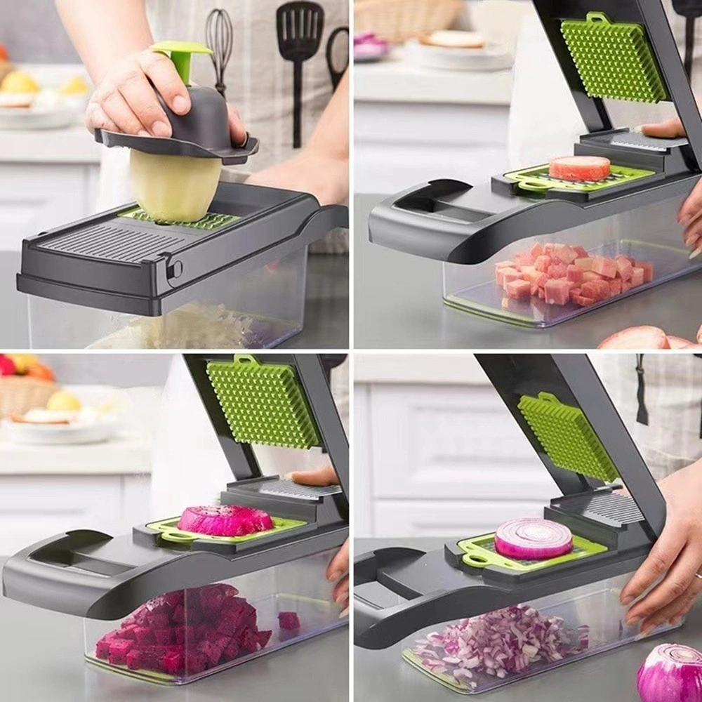 16-in-1 Vegetable Chopper Mandolin Slicer Food Dicer Cutter Peeler Salad Tool Kitchen Gadget US Logistics USPS.TK/TMEU Self-pickup view 4