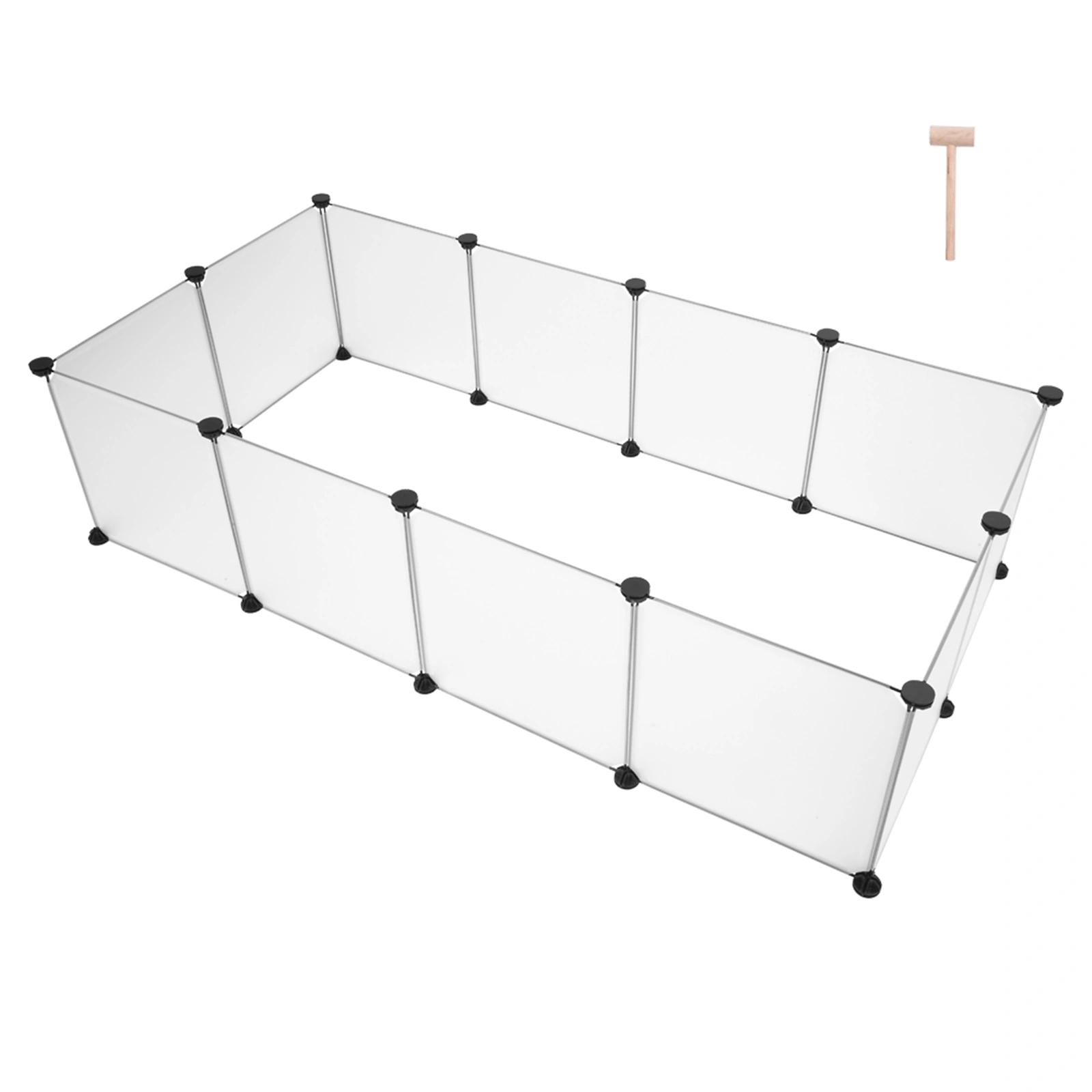 Pet Playpen, Portable Large Plastic Yard Fence Small Animals, Puppy Kennel Crate Fence Tent view 6