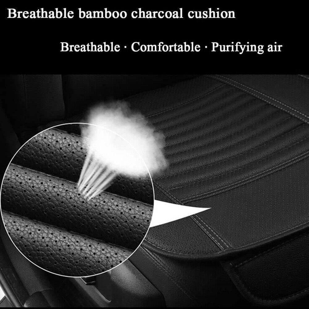1Pcs 3D Car Front Seat Cover Pad Full Surround PU Leather Chair Cushion Mat view 5