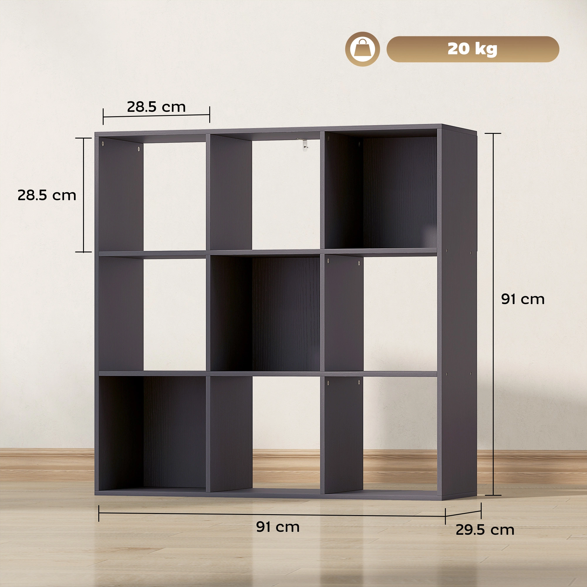 Large Capacity Bookshelf Storage Cabinet, 5-Tier Open Bookcase with Metal Frame, freestanding Organizer Shelf for Living Room & Office view 2