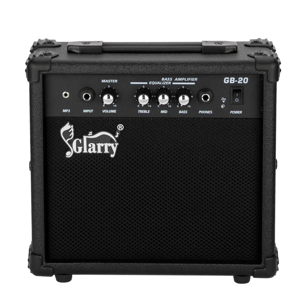 20W Electric Bass Amplifier, Compact Portable Bass Guitar Amp Speaker for Home Practice & Studio Recording Equipment