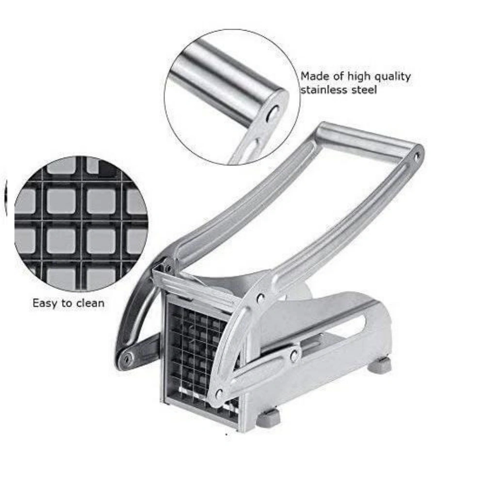 2 Blade Stainless Steel French Fry Cutter Potato Vegetable Slicer Chopper Dicer view 3