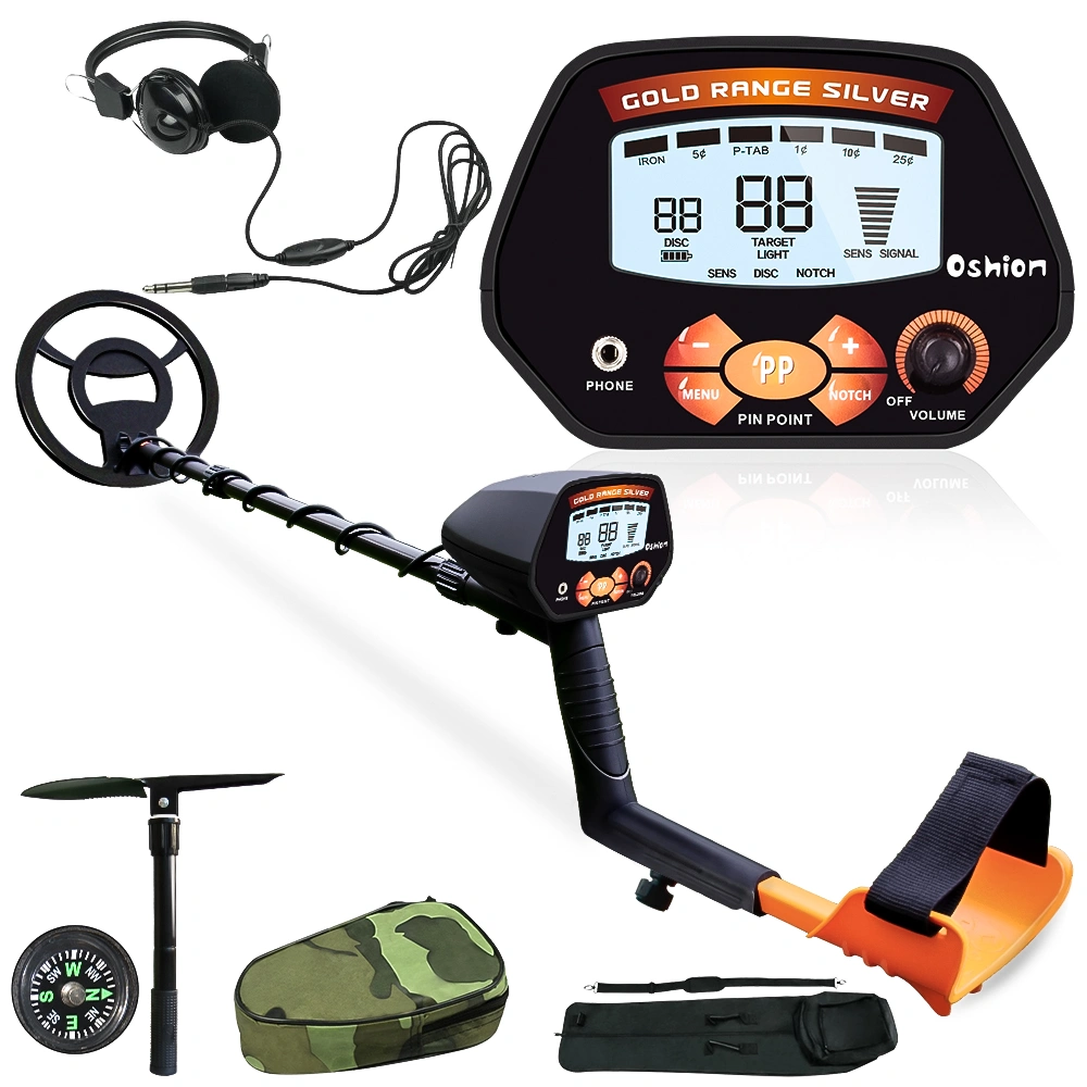 New Metal Detector Discrimination Mode Waterproof LCD 10inch Metal Finder Treasures Seeking Tool w/Shovel ,Bag And Headphone view 3