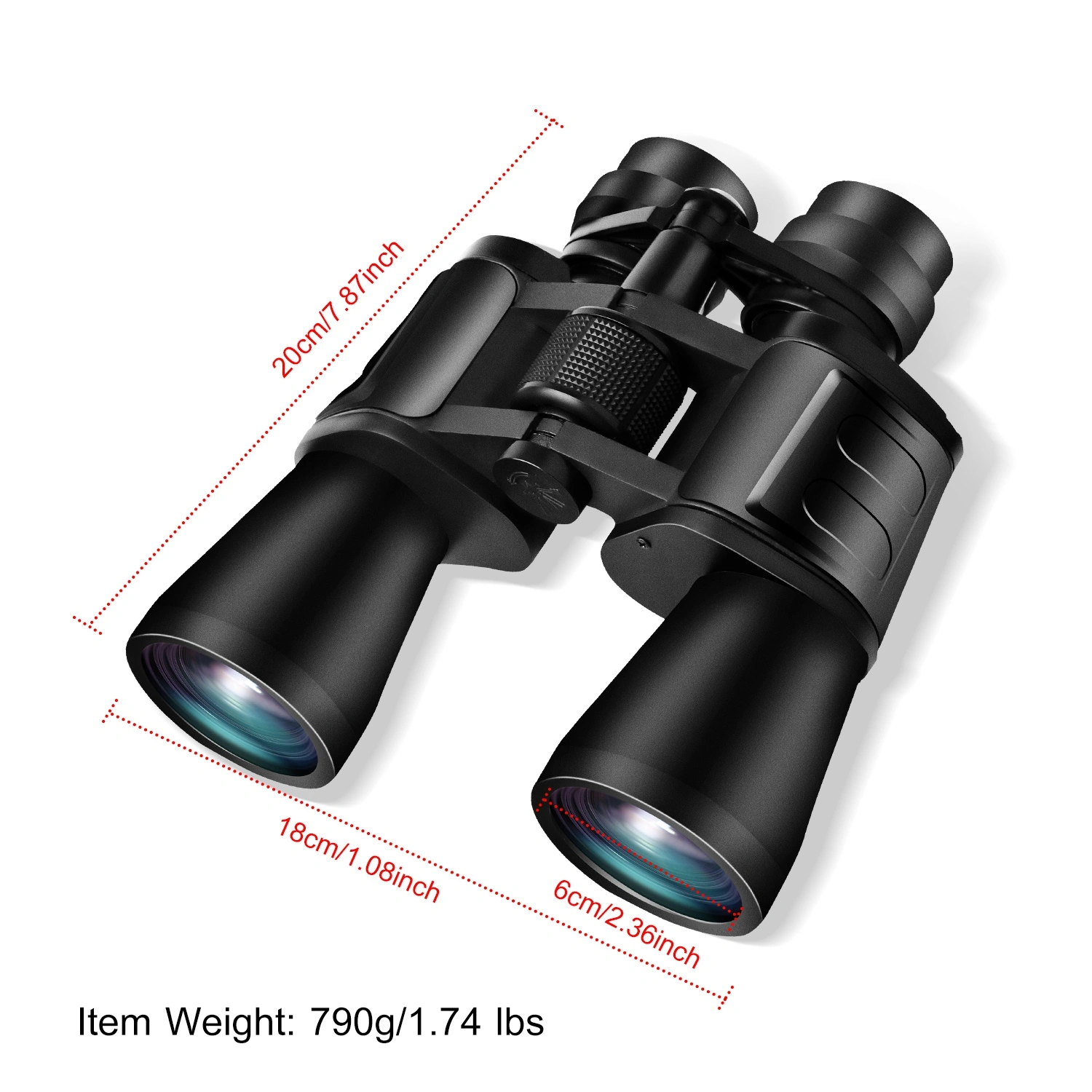 8-24x Binoculars with 50mm Objective Lens, Multi-Layer Coated Aspherical Lenses, High-Grade BAK-4 Prisms, Compact & Portable for Bird Watching, Outdoor, Sports, Concerts, Stargazing view 11