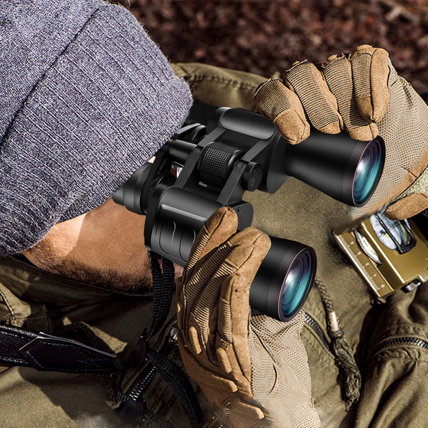 8-24x Binoculars with 50mm Objective Lens, Multi-Layer Coated Aspherical Lenses, High-Grade BAK-4 Prisms, Compact & Portable for Bird Watching, Outdoor, Sports, Concerts, Stargazing view 7