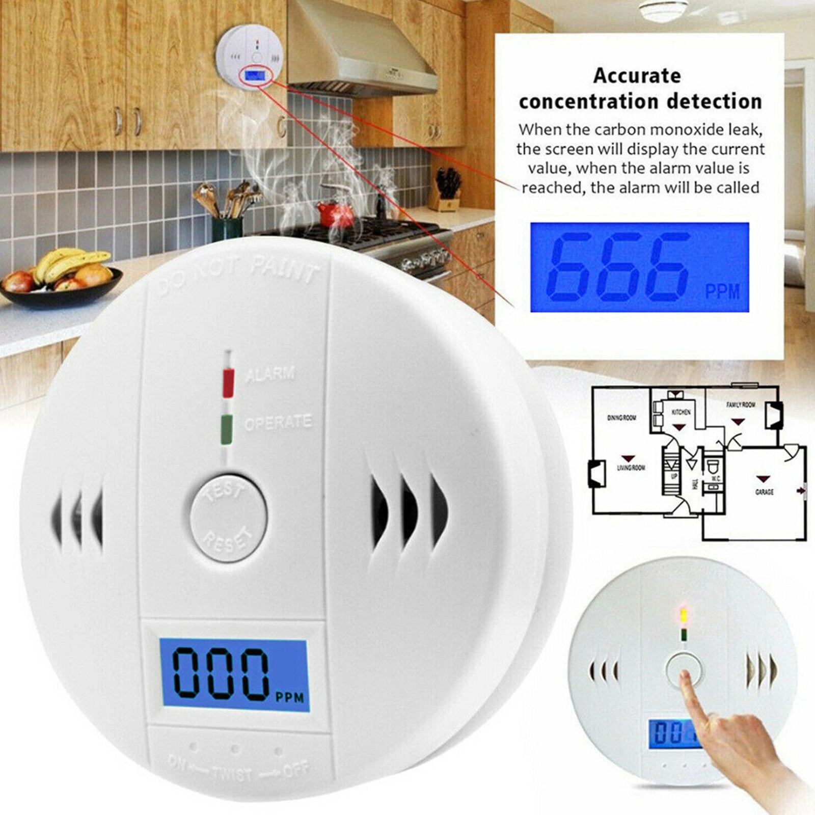 LCD Display CO Carbon Monoxide Gas Detector Device Home Safety Alarm Detector Platform policies vary; relevant qualifications are attached via link, please do not list products without required qualifications. view 7