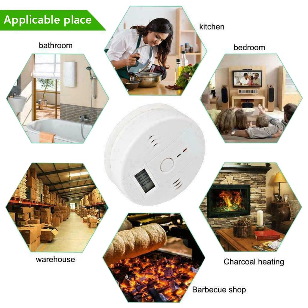 LCD Display CO Carbon Monoxide Gas Detector Device Home Safety Alarm Detector Platform policies vary; relevant qualifications are attached via link, please do not list products without required qualifications. view 9