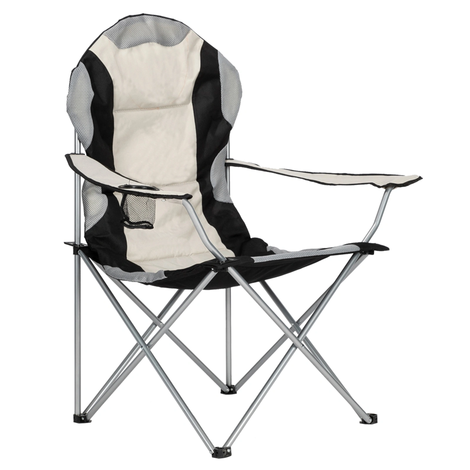 Medium Camping Chair Fishing Chair Folding Chair Black Gray view 12