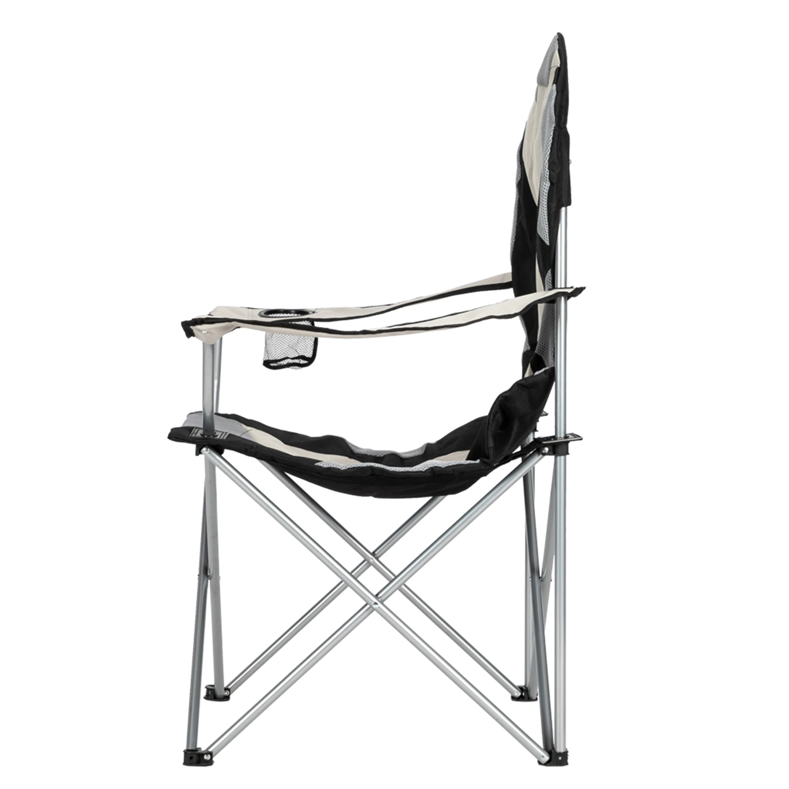 Medium Camping Chair Fishing Chair Folding Chair Black Gray view 5