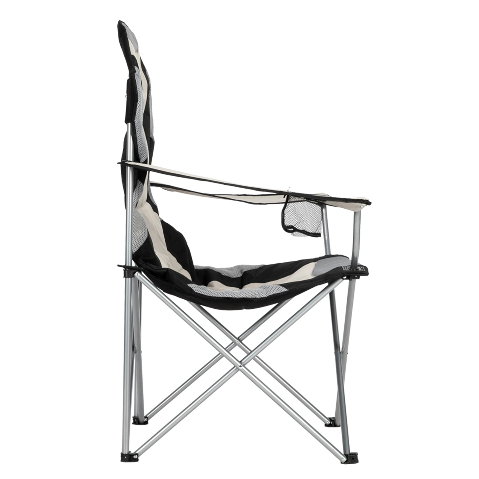 Medium Camping Chair Fishing Chair Folding Chair Black Gray view 6