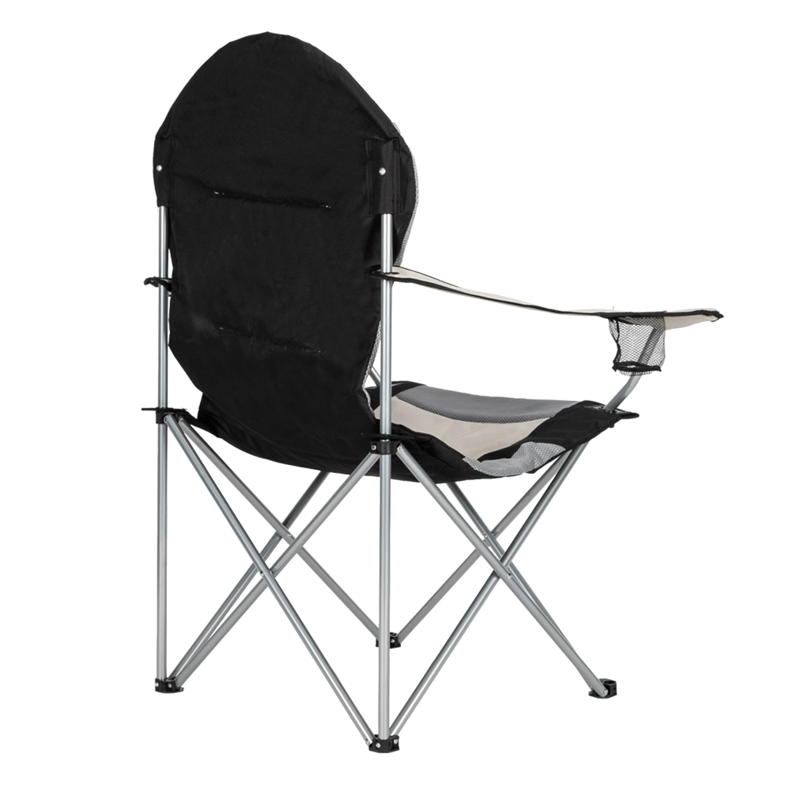 Medium Camping Chair Fishing Chair Folding Chair Black Gray view 7
