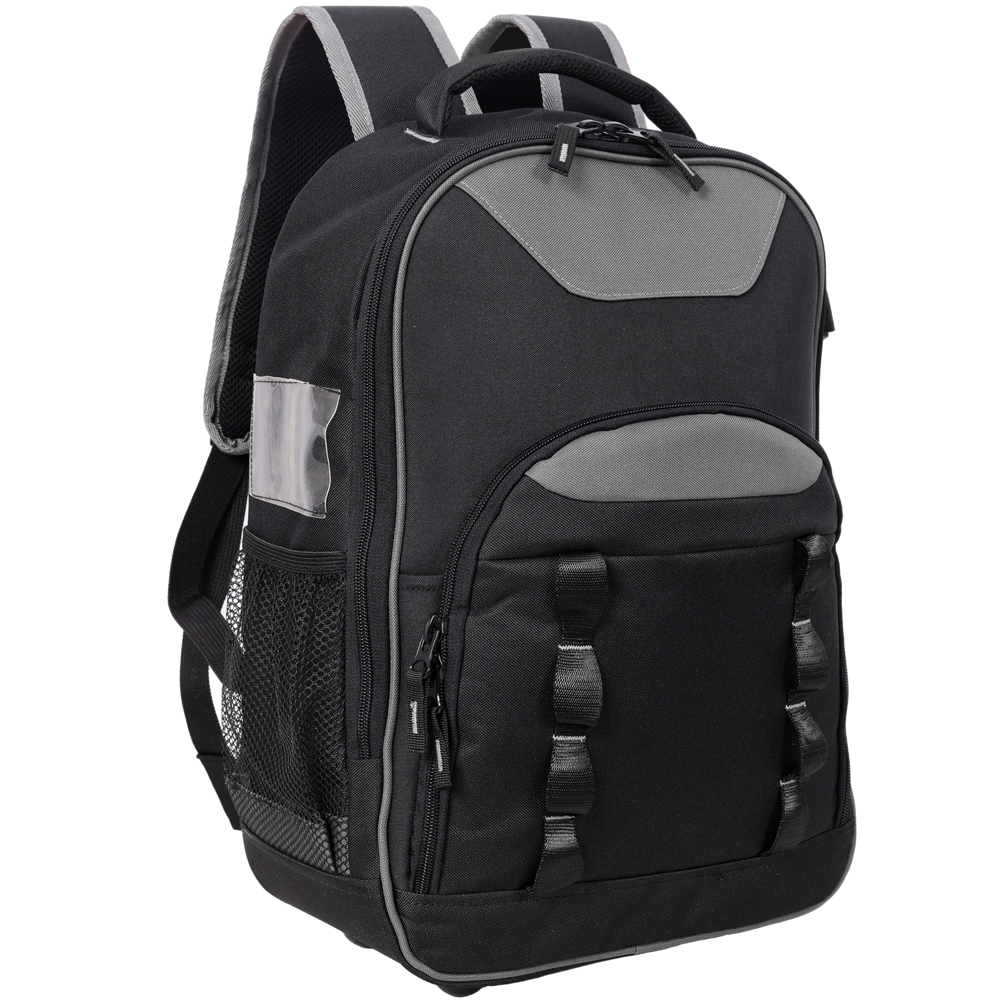 Oxford Cloth Multifunctional Tool Backpack, Heavy-Duty Tool Bag with Multiple Pockets for Electricians and Technicians view 2