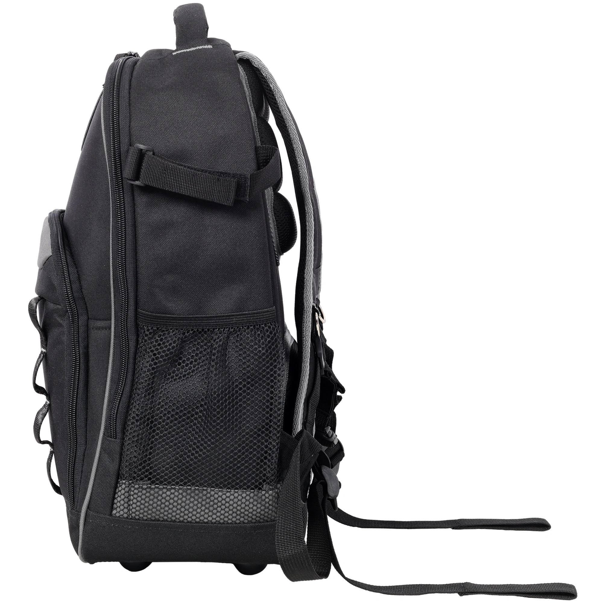 Oxford Cloth Multifunctional Tool Backpack, Heavy-Duty Tool Bag with Multiple Pockets for Electricians and Technicians view 6