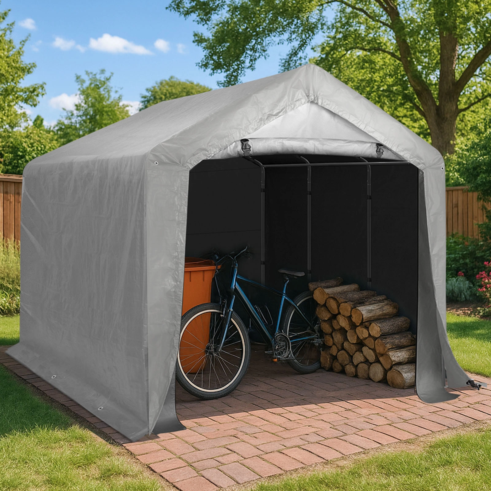 8'X 12'outdoor storage shelter shed view 18