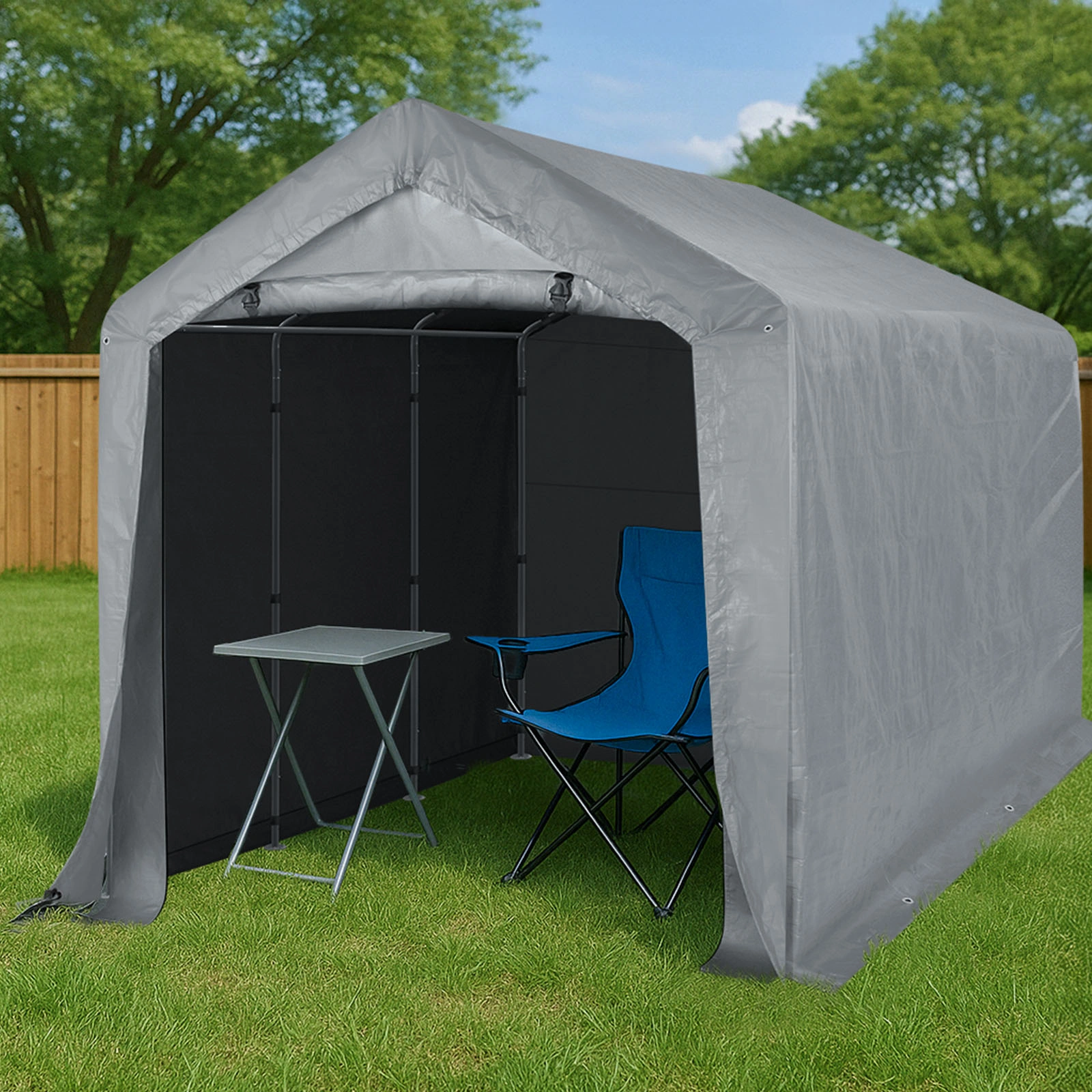 8'X 12'outdoor storage shelter shed view 7