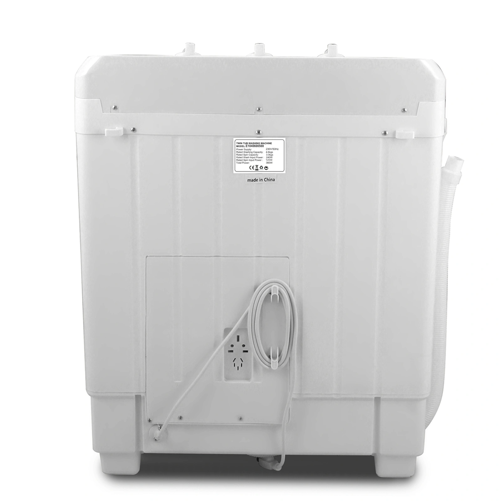 5KG Portable Twin Tub Washing Machine - Compact Dual Tub Laundry Washer with Spin Dryer for Home Use view 3