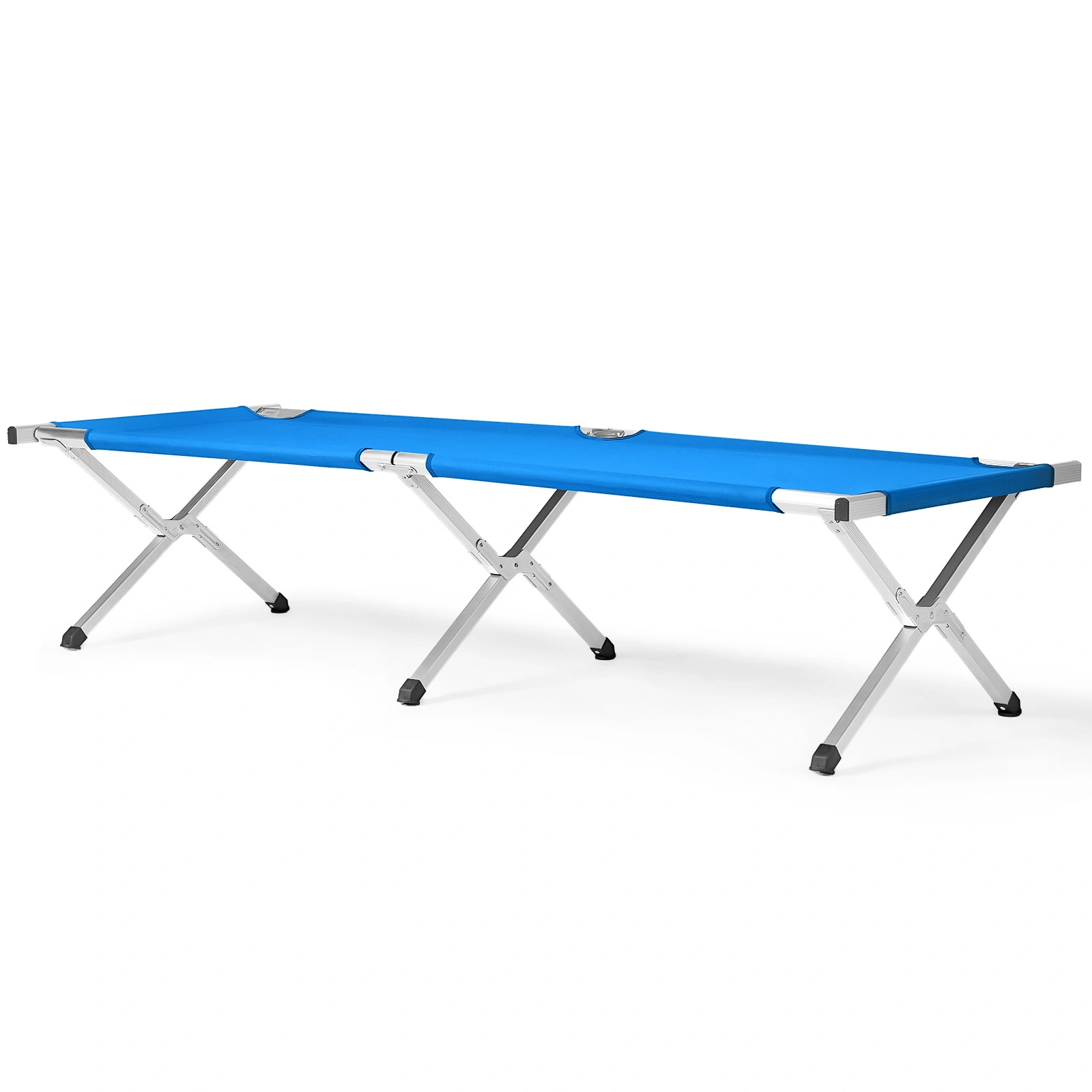 Portable Folding Camping Cot with Carrying Bag Army Blue view 12