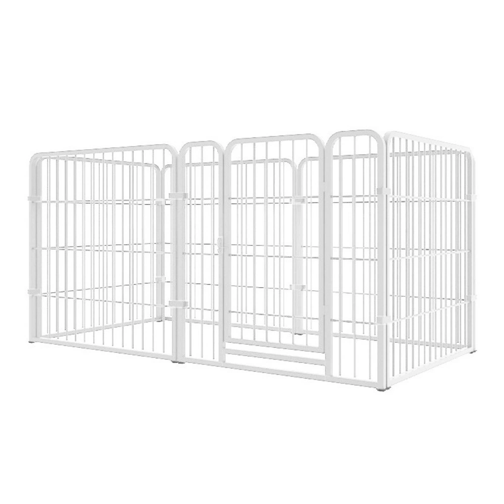 Heavy Duty Dog Playpen Indoor, Safe Pet Fence Gate Portable Kennel for Small Medium Dogs, Easy Setup Exercise Pen view 8