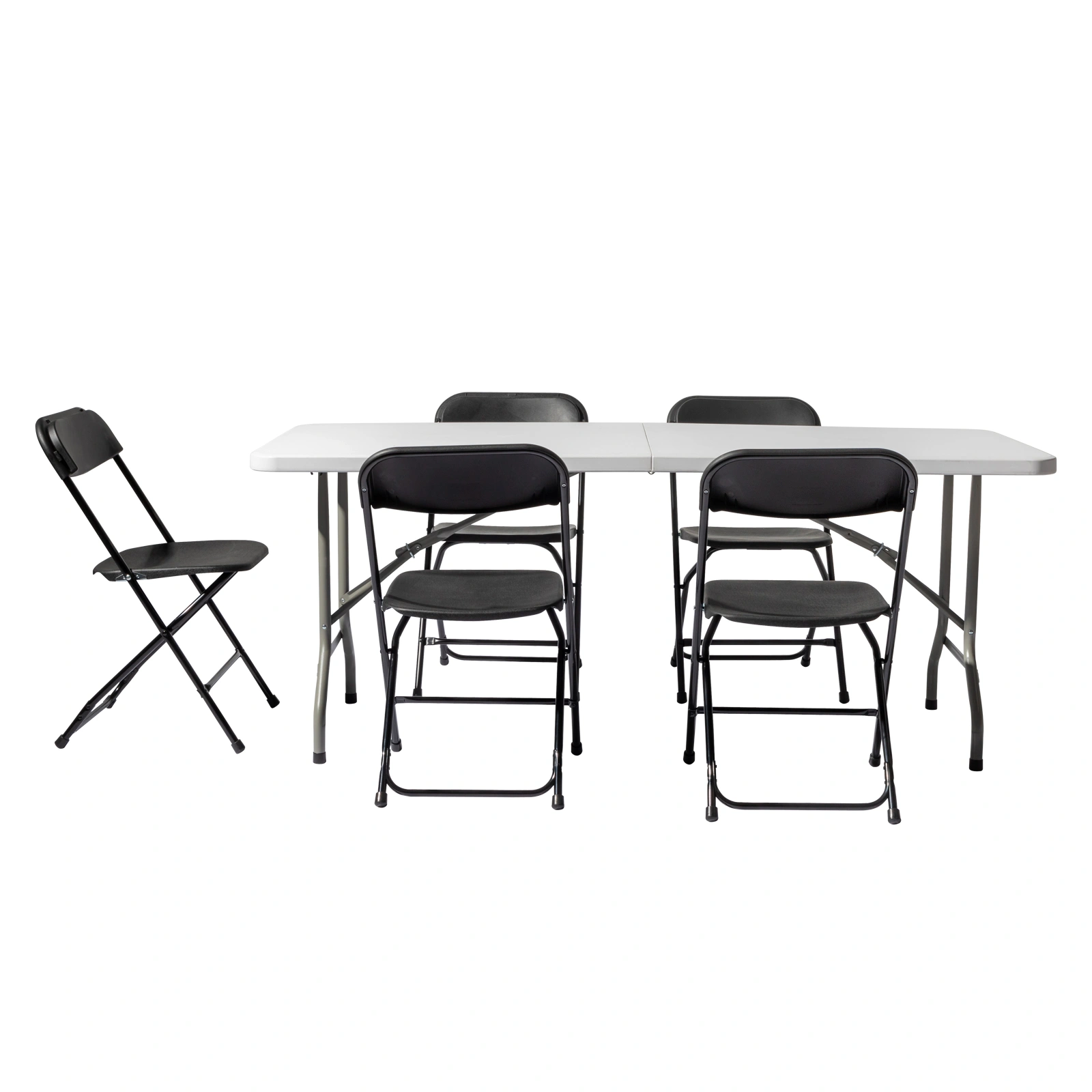 6' Folding Table Portable Plastic Indoor Outdoor Picnic Party Dining Camping Tables view 103