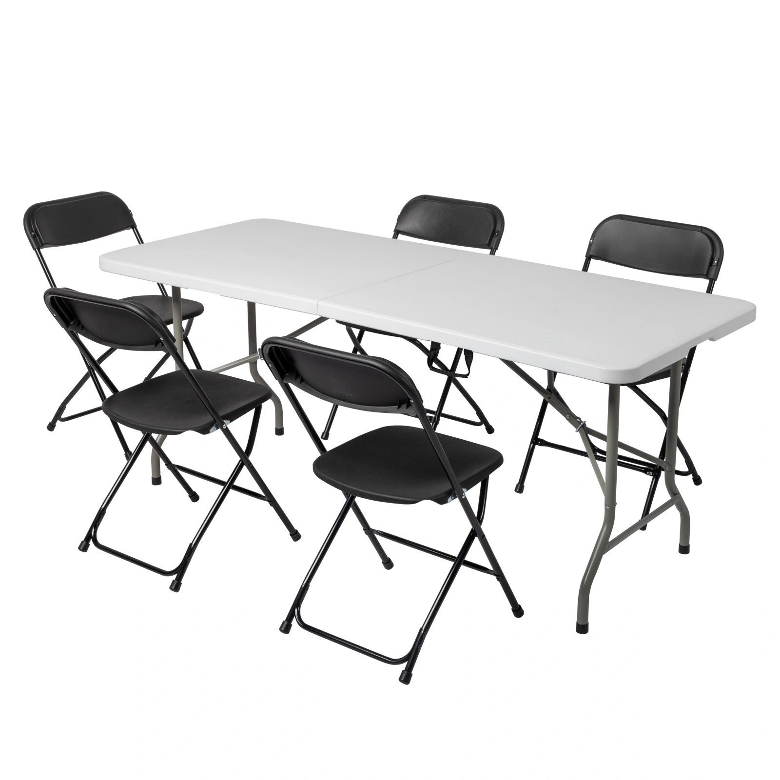 6' Folding Table Portable Plastic Indoor Outdoor Picnic Party Dining Camping Tables view 46