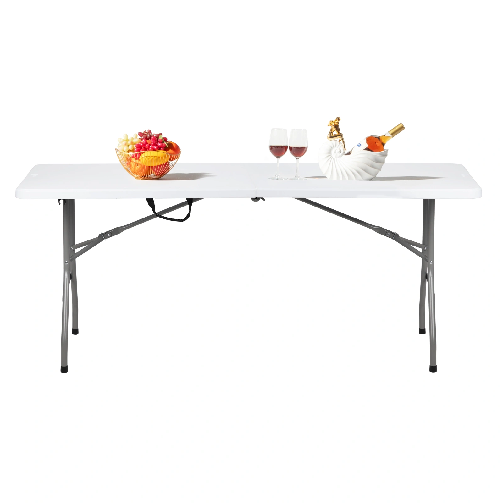 6' Folding Table Portable Plastic Indoor Outdoor Picnic Party Dining Camping Tables view 67