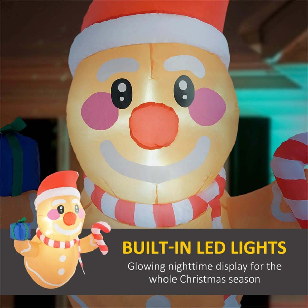 Christmas Snowman Decorative Figurine - Festive Holiday Ornaments for Indoor Outdoor Display view 4