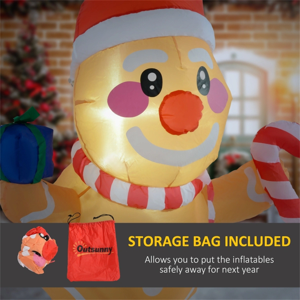 Christmas Snowman Decorative Figurine - Festive Holiday Ornaments for Indoor Outdoor Display view 8