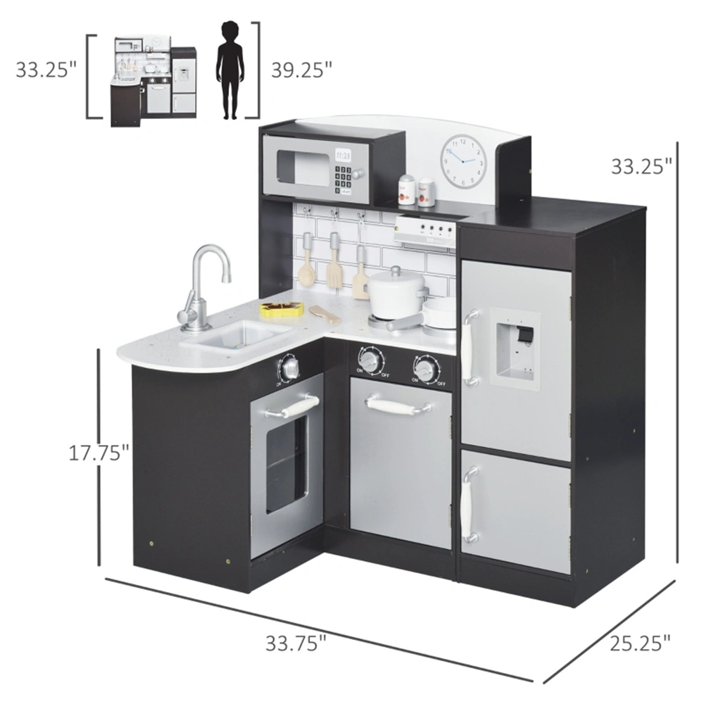 Deluxe Large Gaming Kitchen Console - Height-Adjustable Corner Gaming Desk w/ Keyboard Tray, Speaker Shelves & RGB view 2