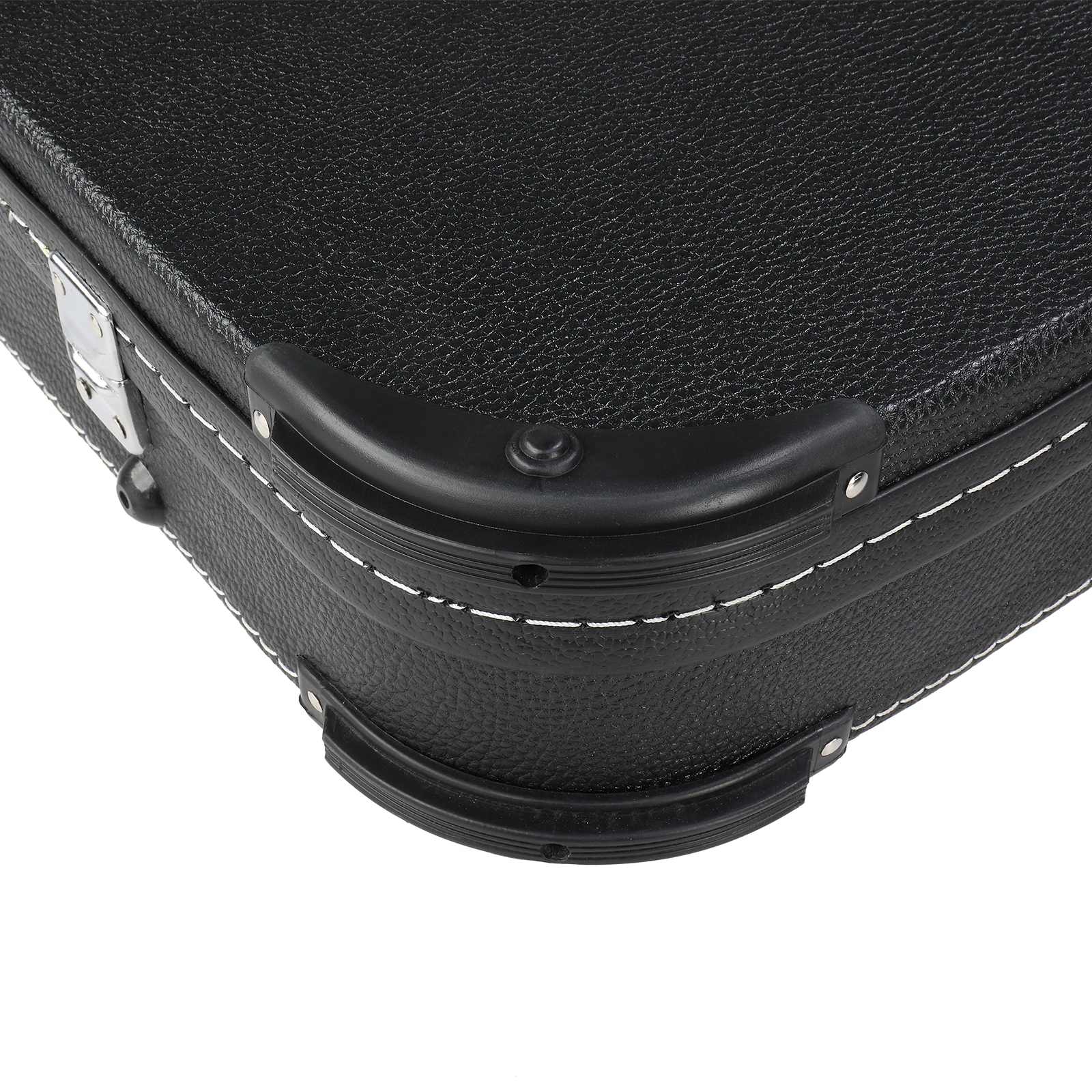 Electric Guitar Square Hard Case with Protective Sleeve Fits ST TL Burning fire 170 Style Electric Guitar Blac view 23