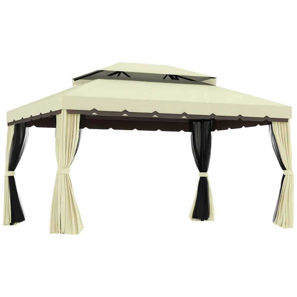 Heavy-Duty Outdoor Gazebo Canopy Tent, Waterproof Party Shelter view 2