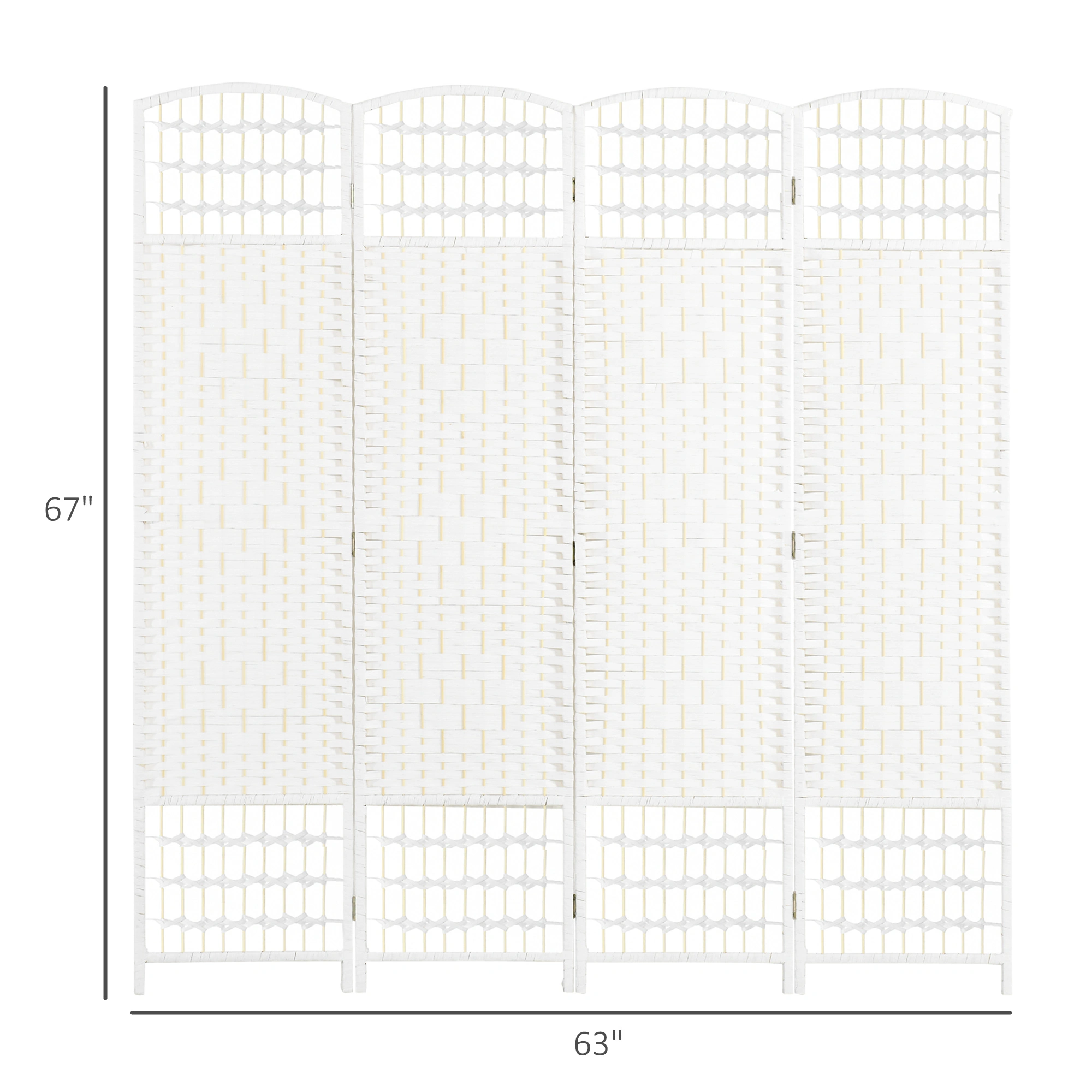 Outdoor Privacy Screen Divider Panel, Portable Folding Room Divider for Patio & Events view 2