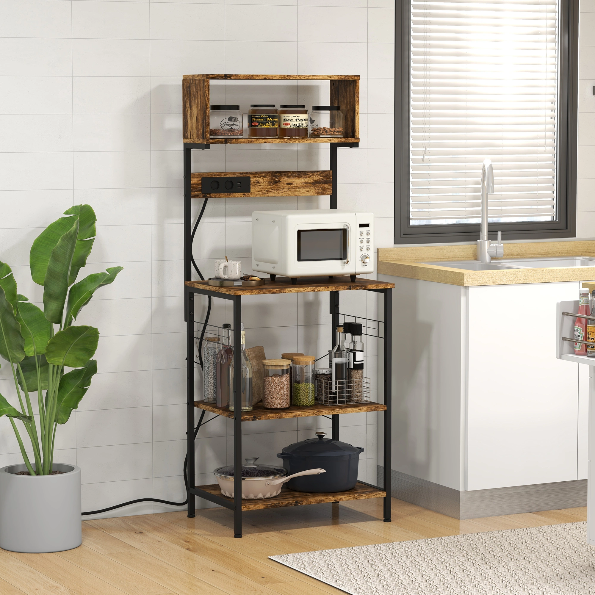 Heavy Duty Metal Storage Rack, Multi-Tier Shelving Unit, Industrial Garage Organization Shelf, Heavy-Duty Steel Display Rack