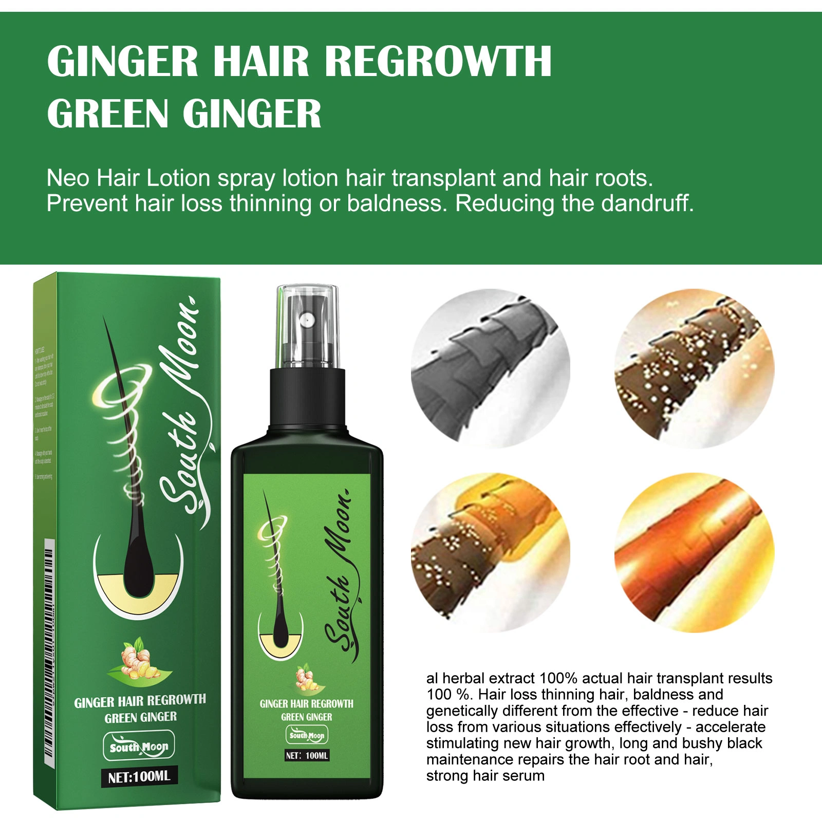 Hair Growth Fluid Serum Boosts Thickness Stimulates Follicles for Men and Women view 4