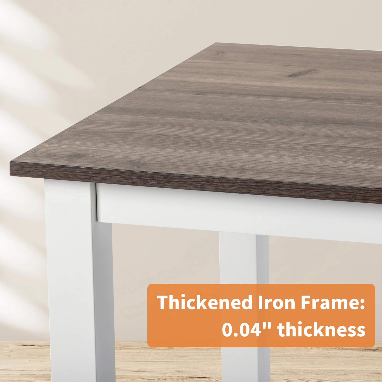 110cm Decent High Strength Wooden Computer Desk Gray view 12