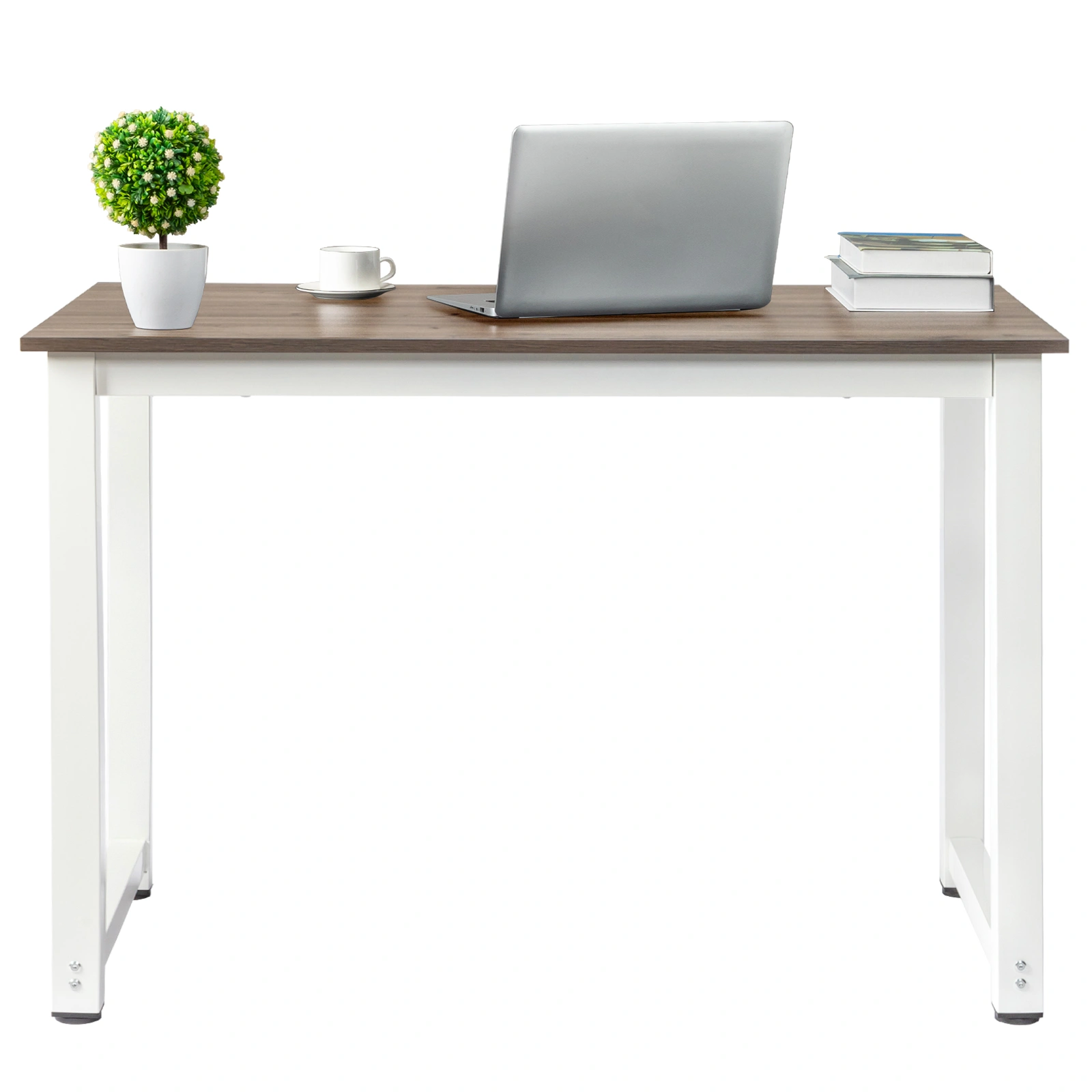 110cm Decent High Strength Wooden Computer Desk Gray view 3