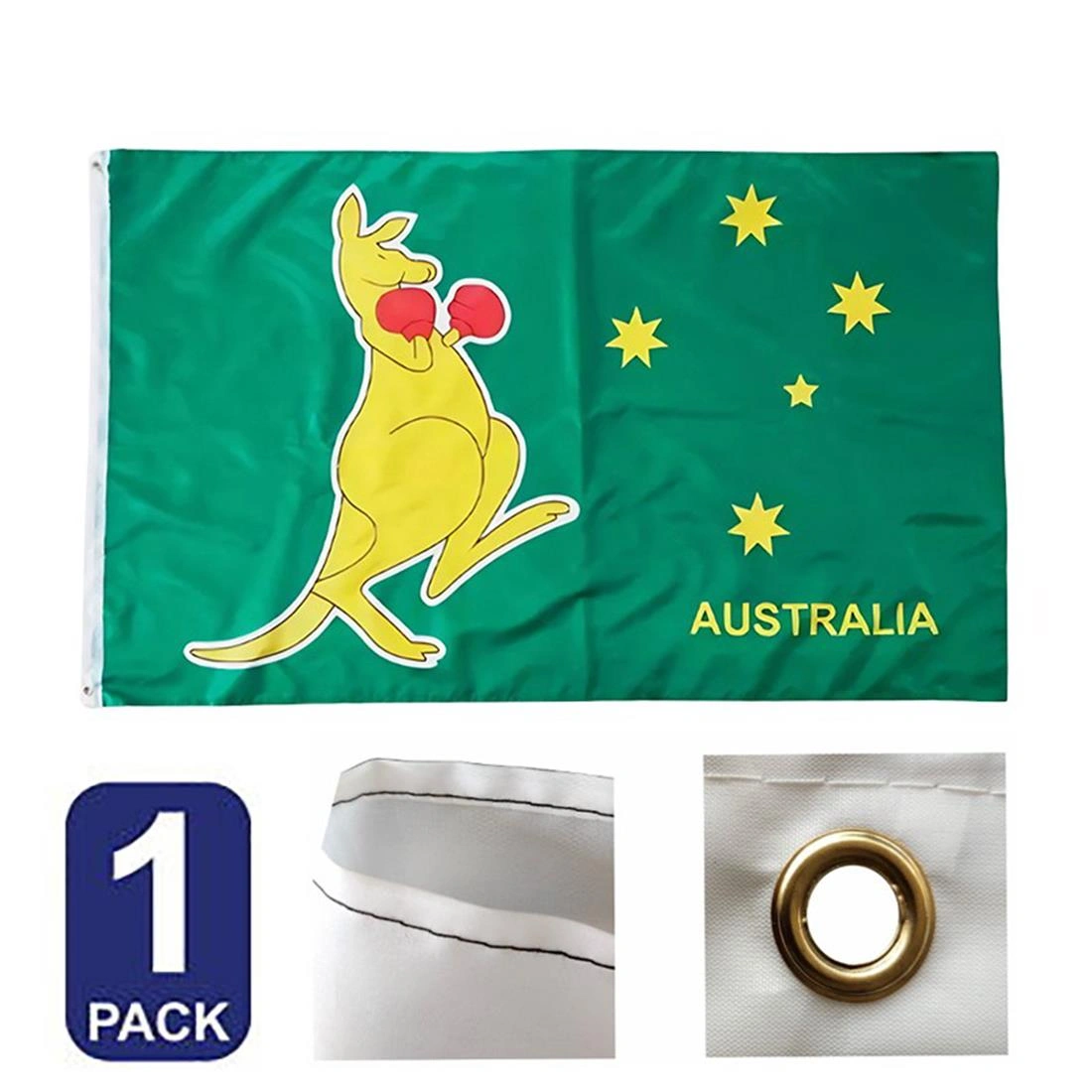 Australia Boxing Kangaroo Flag 90x60cm 3x2 FT Outdoor Hanging Printed Flags