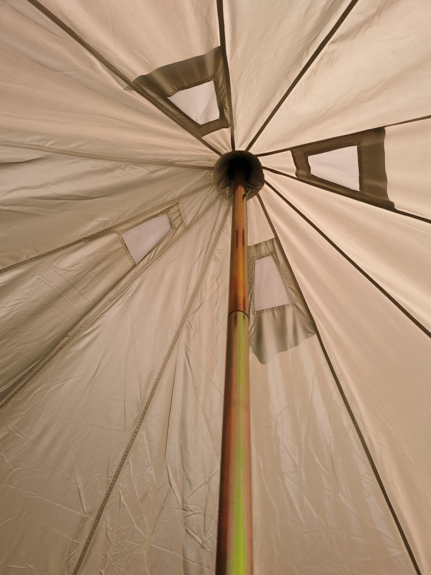 4m 4-6 Person 4 Season Waterproof Oxford Yurt Camping Tent with Galvanized Steel Frame view 5